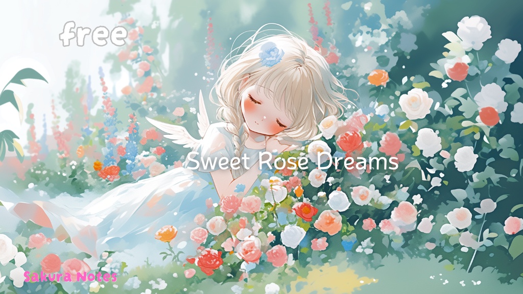 【作業用BGM / フリー】relaxing fantasy kawaii [ Sweet Rose Dreams ]