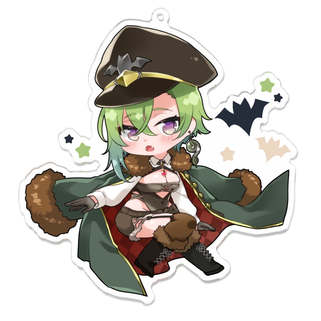 【Vtuber】千堂じゅん(軍服Ver)アクリルキーホルダー