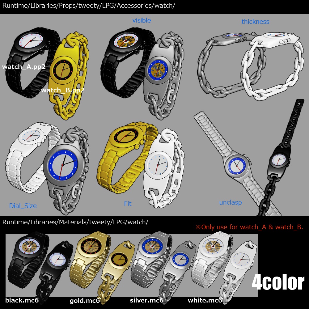 POSER【WristWatch&Rings】LPG用