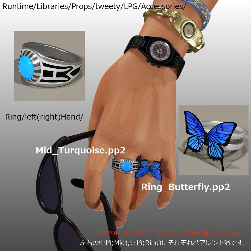 POSER【WristWatch&Rings】LPG用