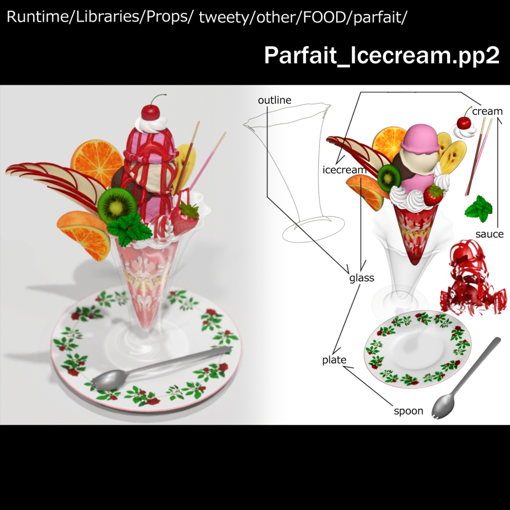 POSER用【Parfait&Sundae】