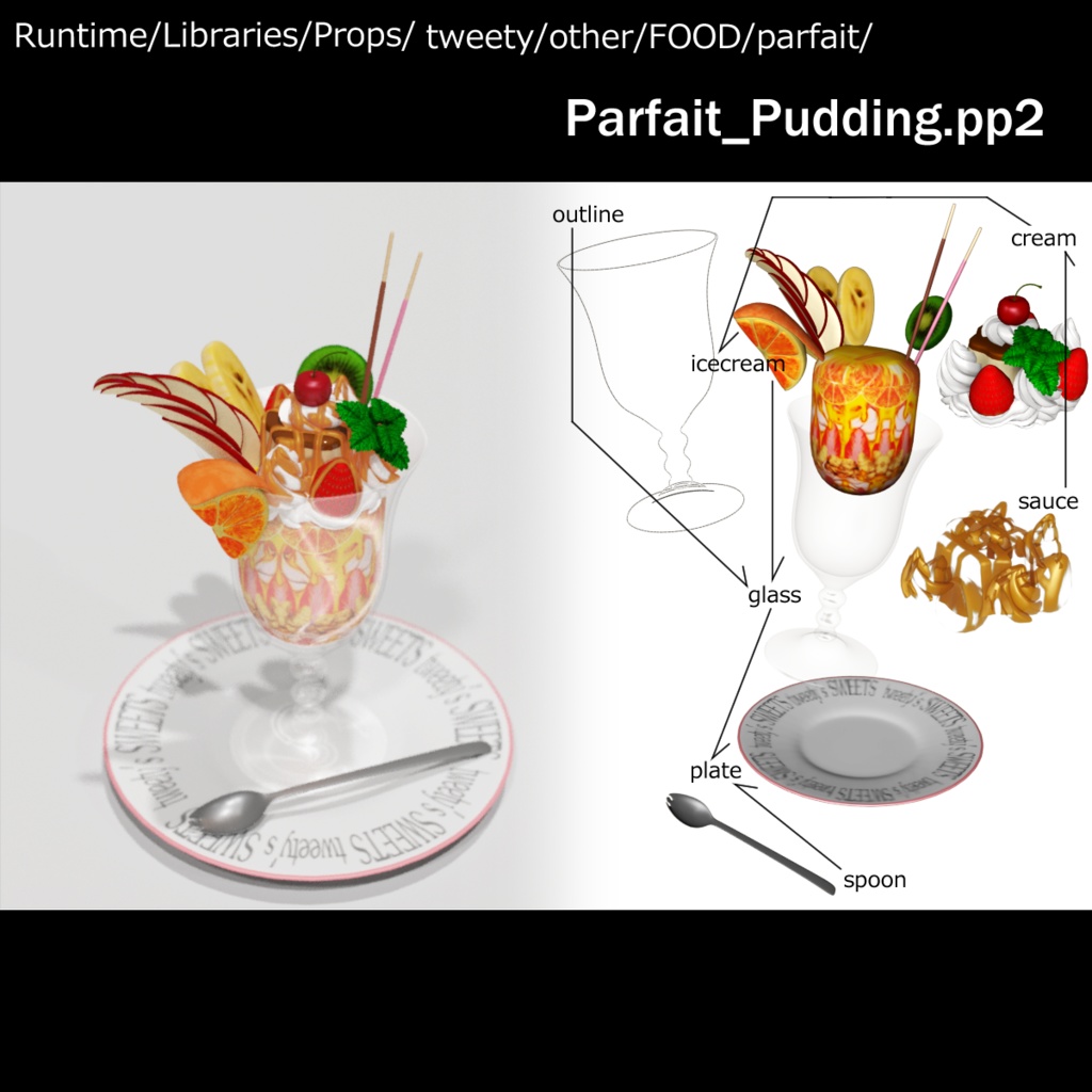 POSER用【Parfait&Sundae】