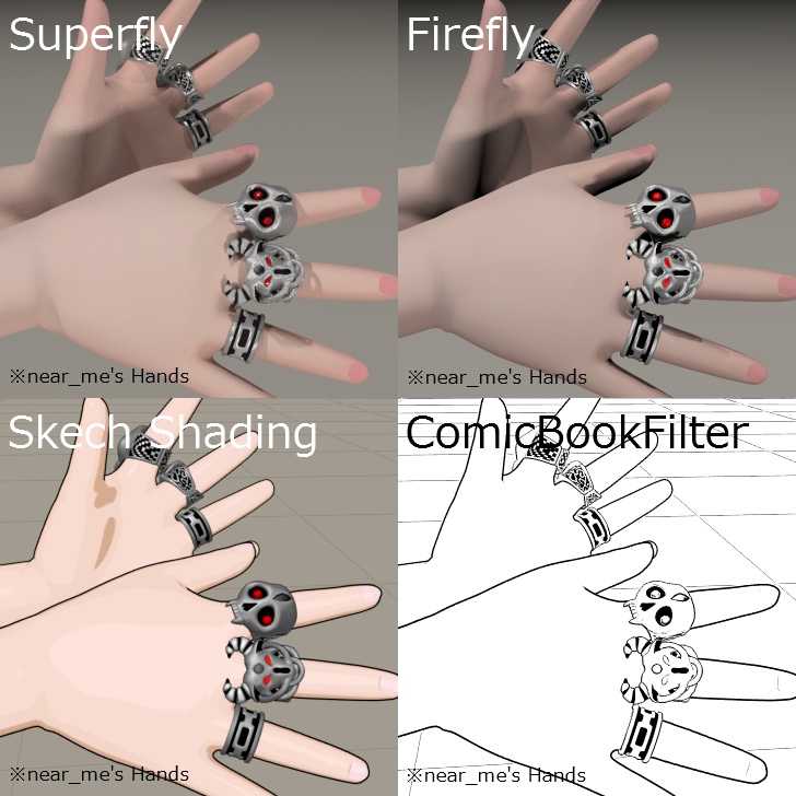 POSER(にぁ☆みぃ)用【SilverRing】