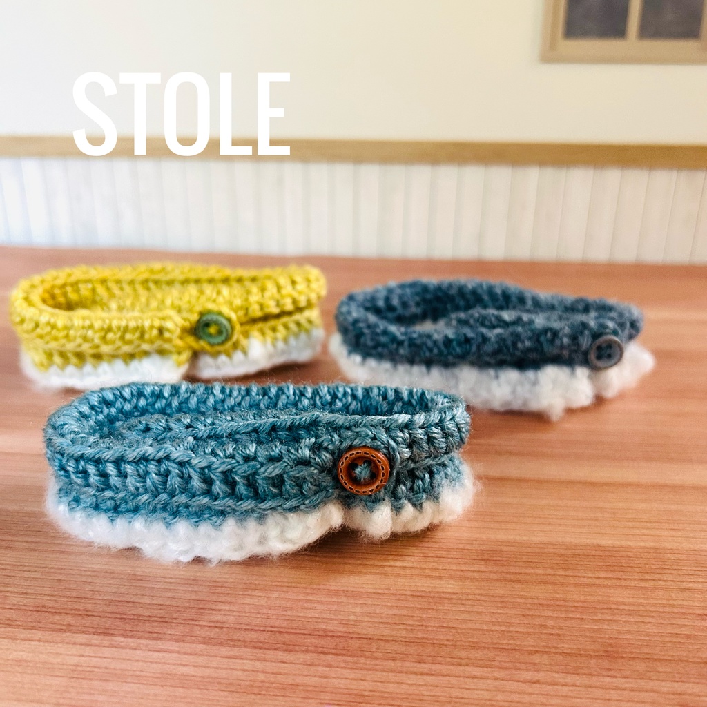 もふもふ付ストール