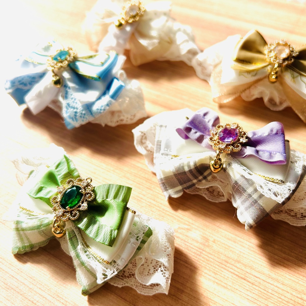 つけ襟(ベース:白レース)