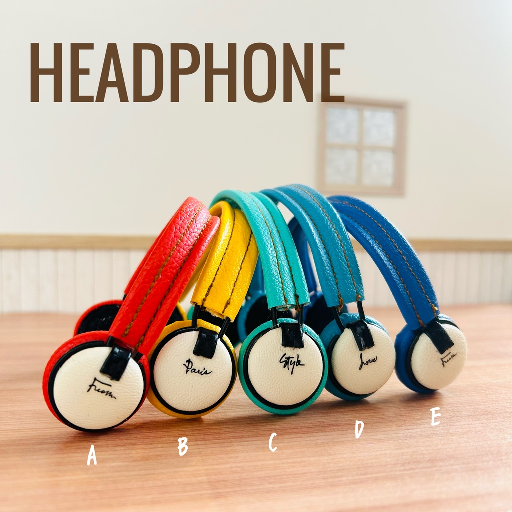 ヘッドホン(ホワイト×ポップカラー)