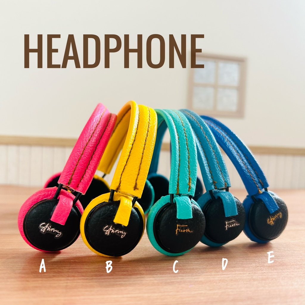 ヘッドホン(ポップカラー×くろ)