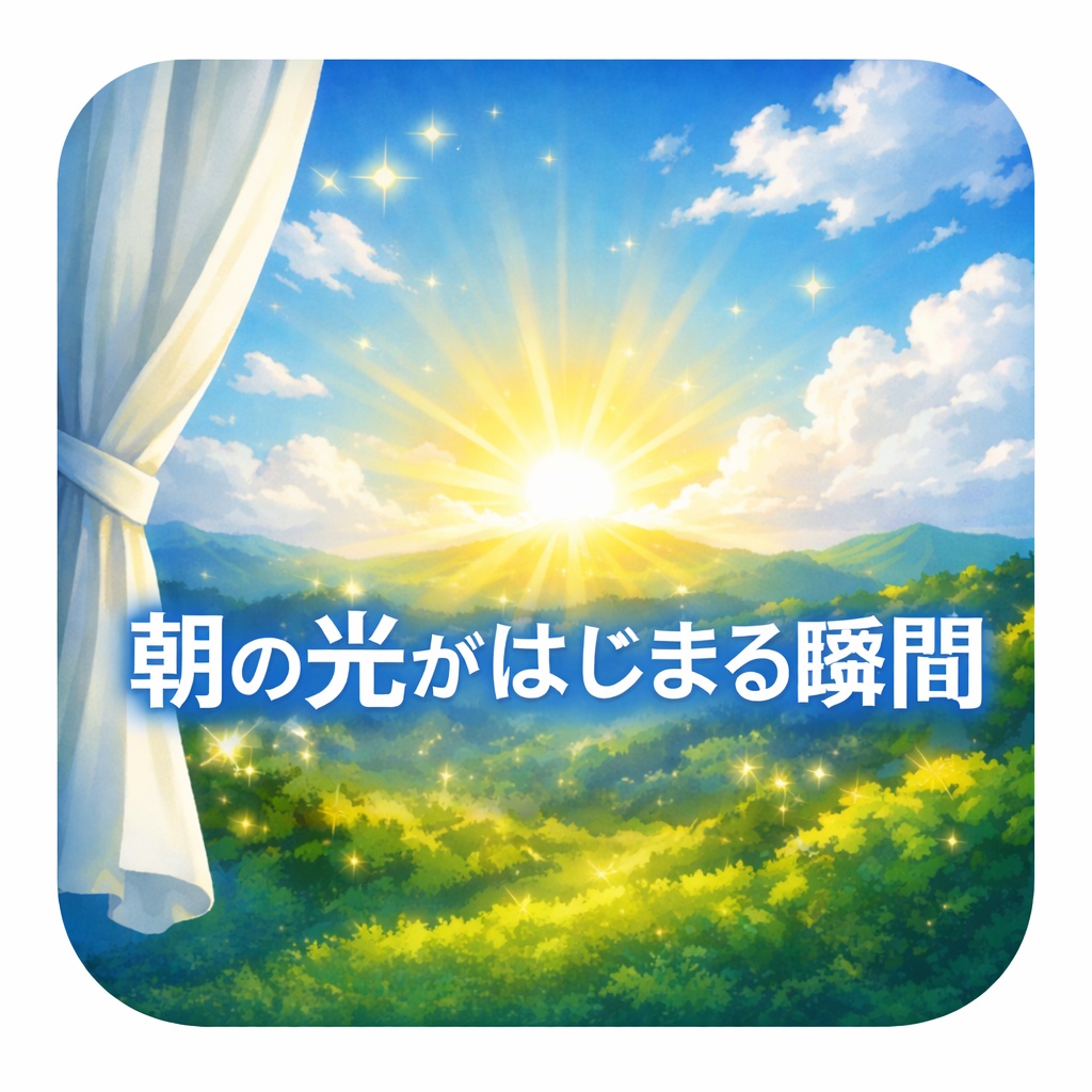 朝の光がはじまる瞬間
