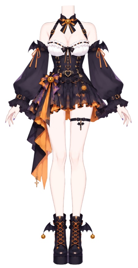 【Live2Dアイテム】【VTuber向け】 Halloween Costume Assets