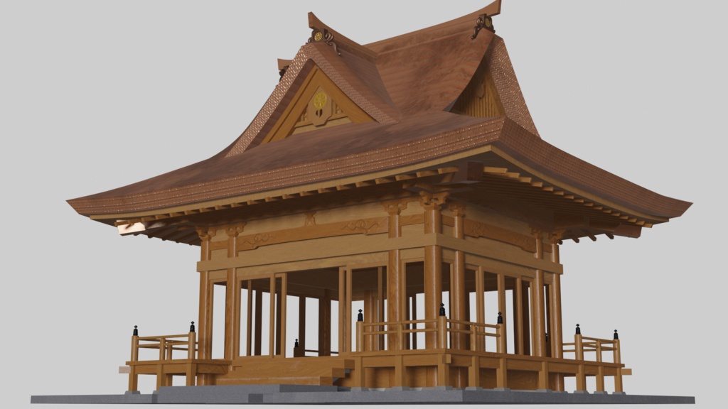 【3Dモデル】神楽殿