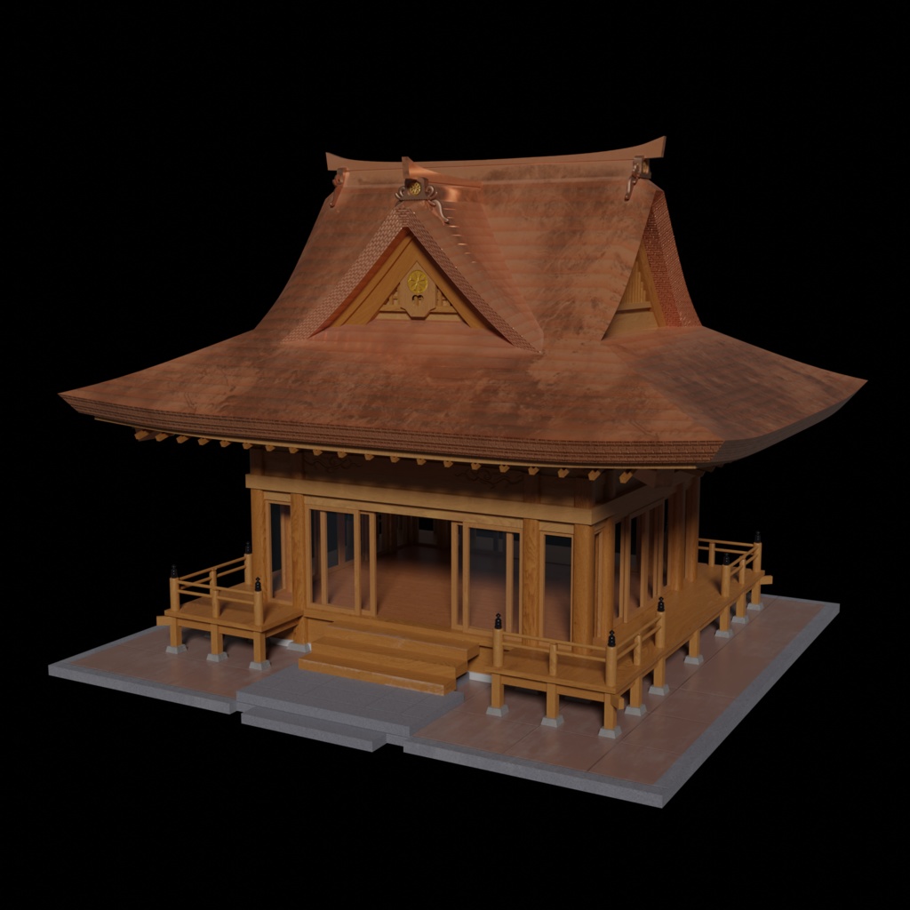 【3Dモデル】神楽殿
