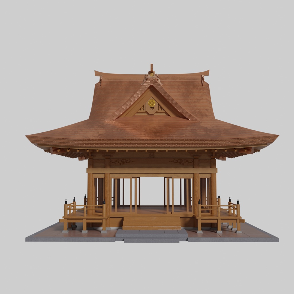 【3Dモデル】神楽殿