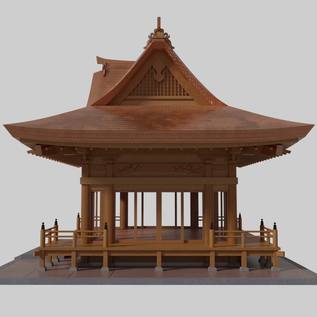 【3Dモデル】神楽殿