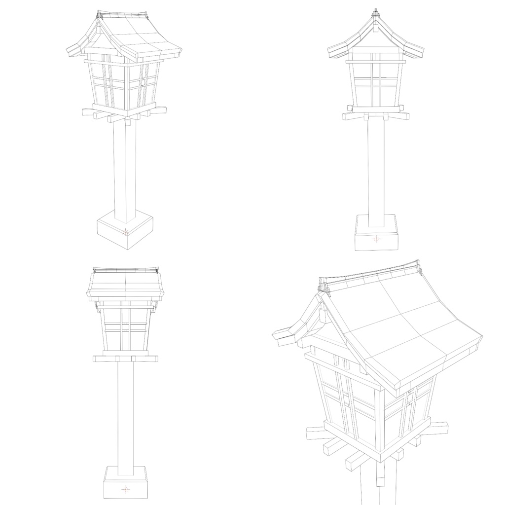 【3Dモデル】灯籠 ~とうろう~