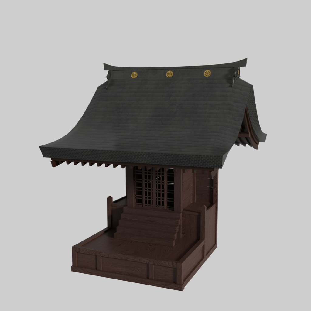 【3Dモデル】お社(祠)【無料】