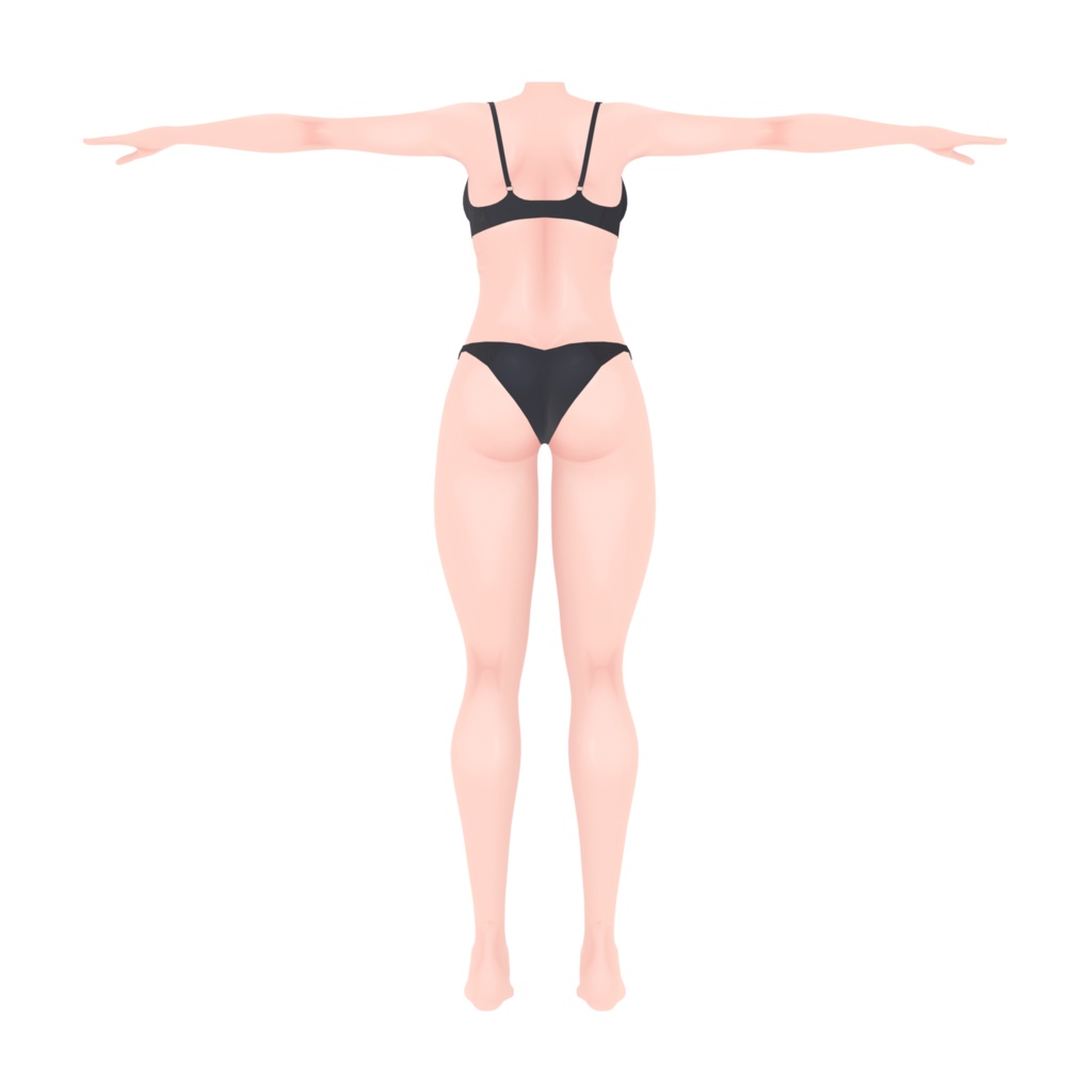 みすずまふ式 女性型3D素体【VRChat向け汎用素体】