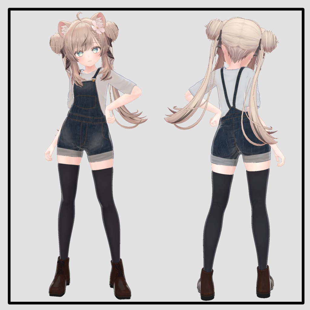 【ミルティナ・マヌカ対応】デニムパンツ -Denim Short for Milltina-