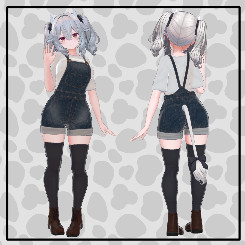 【ミルティナ・マヌカ対応】デニムパンツ -Denim Short for Milltina-