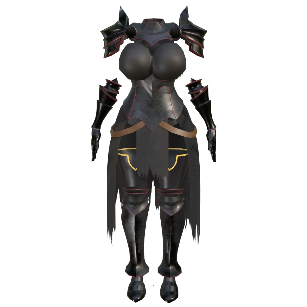【ミルティナ対応】3D衣装モデル「黒騎士」