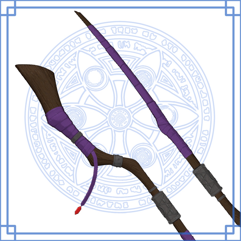 【無料】「葬送のフリーレン」フェルンの杖(3Dモデル)