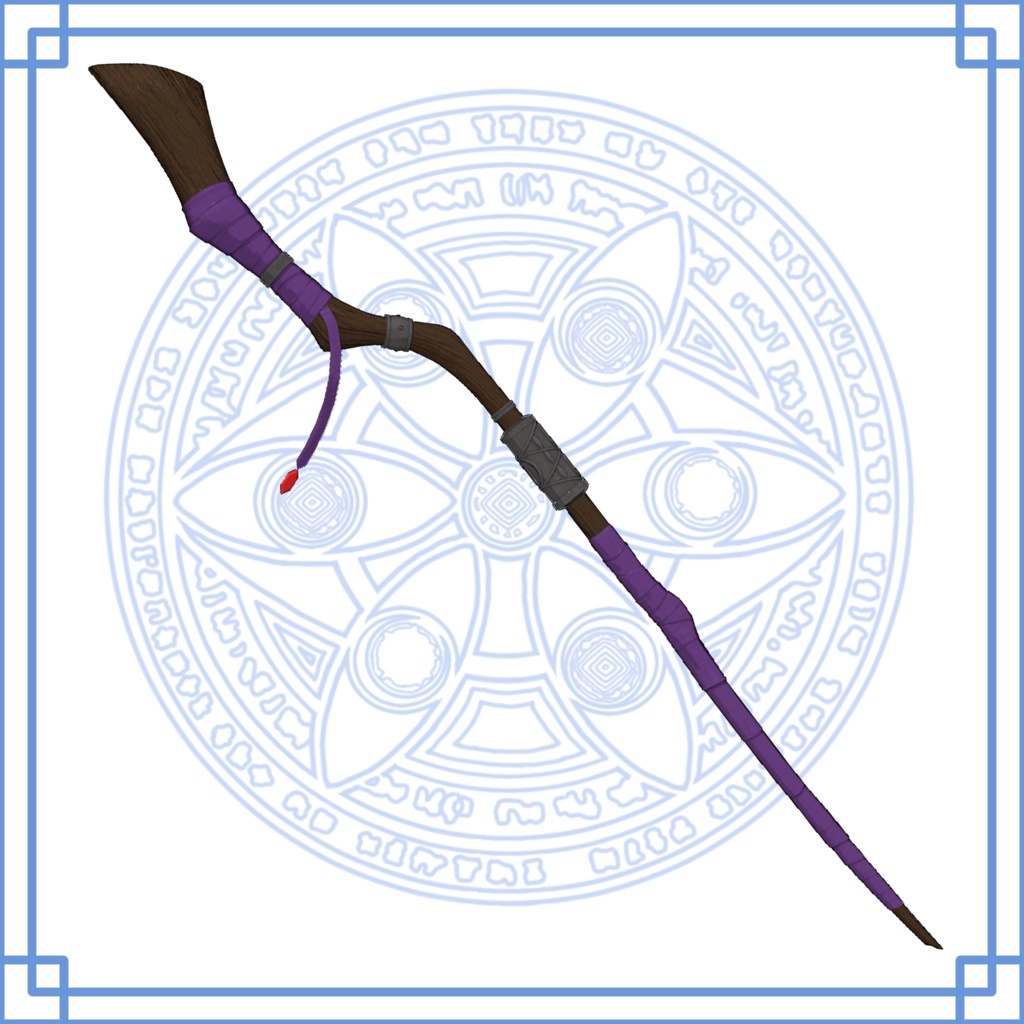 【無料】「葬送のフリーレン」フェルンの杖(3Dモデル)