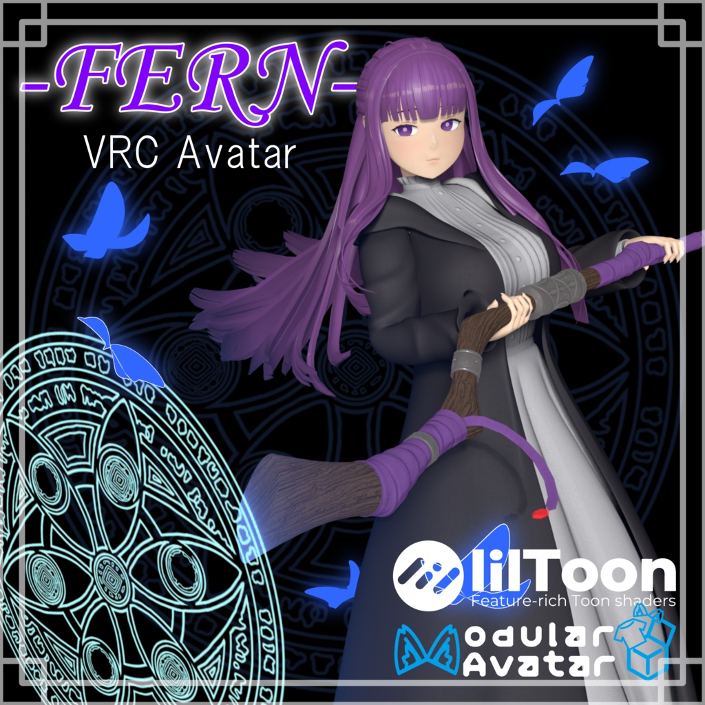 【葬送のフリーレン】フェルン（VRChat向け3Dモデル）　-『Fern』 3DCG Model for VRChat-