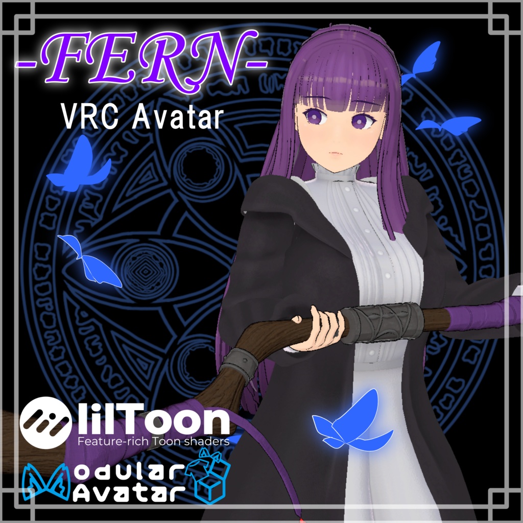 【葬送のフリーレン】フェルン(VRChat向け3Dモデル) -『Fern』 3DCG Model for VRChat-