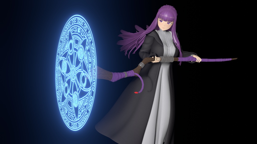 【葬送のフリーレン】フェルン(VRChat向け3Dモデル) -『Fern』 3DCG Model for VRChat-