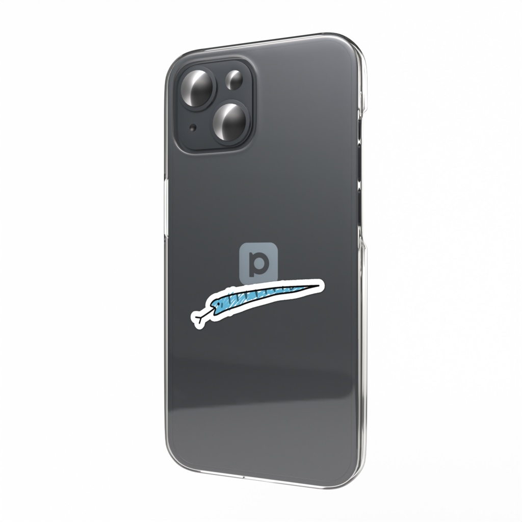 下手な蛇の絵のステッカー