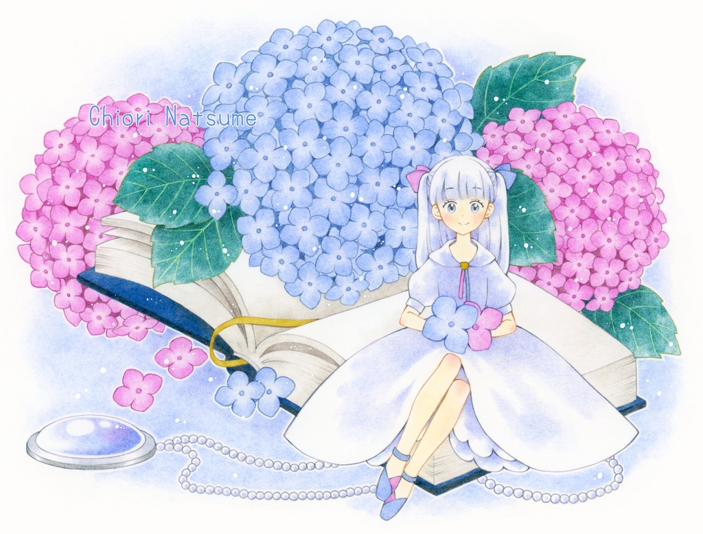 【原画】雨音と紫陽花の物語