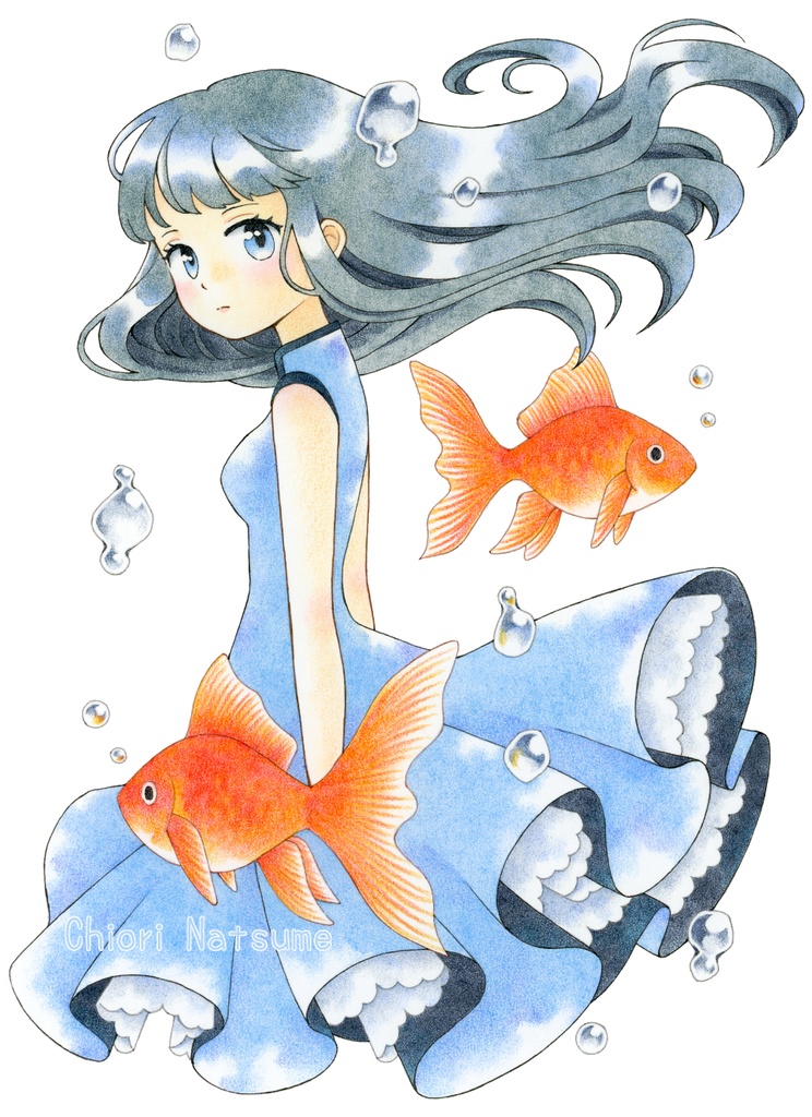 【原画】透明にたゆたう