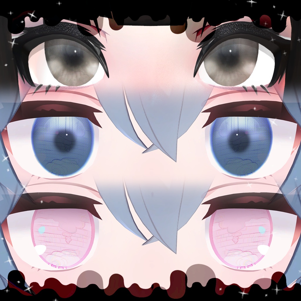 FREE☆3種の目テクスチャ☆