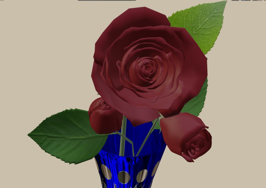 薔薇と江戸切子