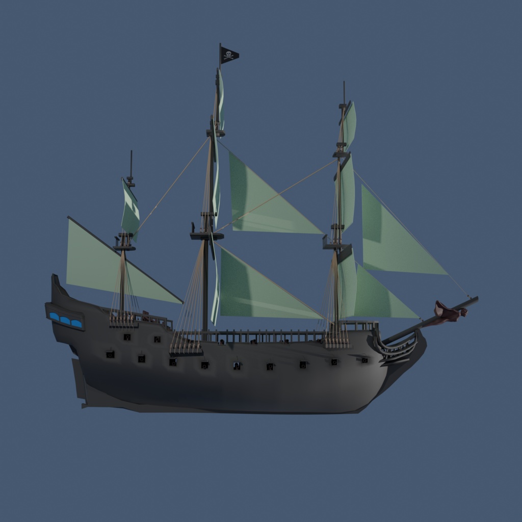 帆船(ブラックパール風)