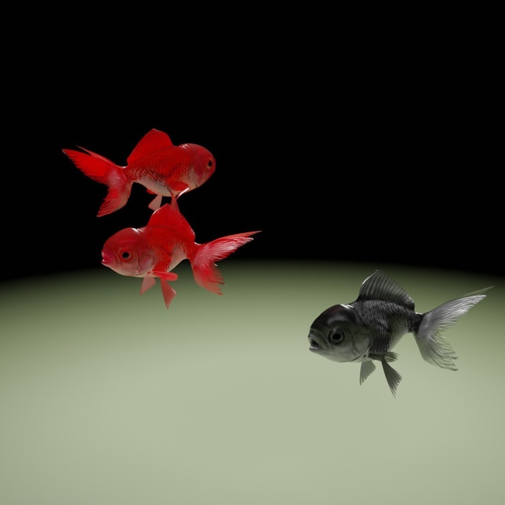 金魚 (Blenderファイル)