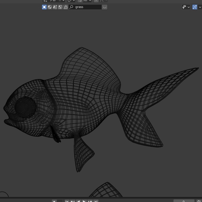 金魚 (Blenderファイル)