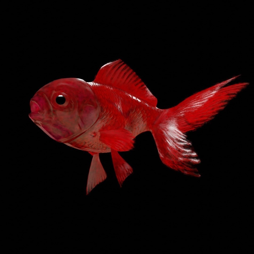 金魚 (Blenderファイル)