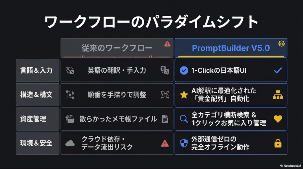 PromptBuilder v5.0 無料体験版