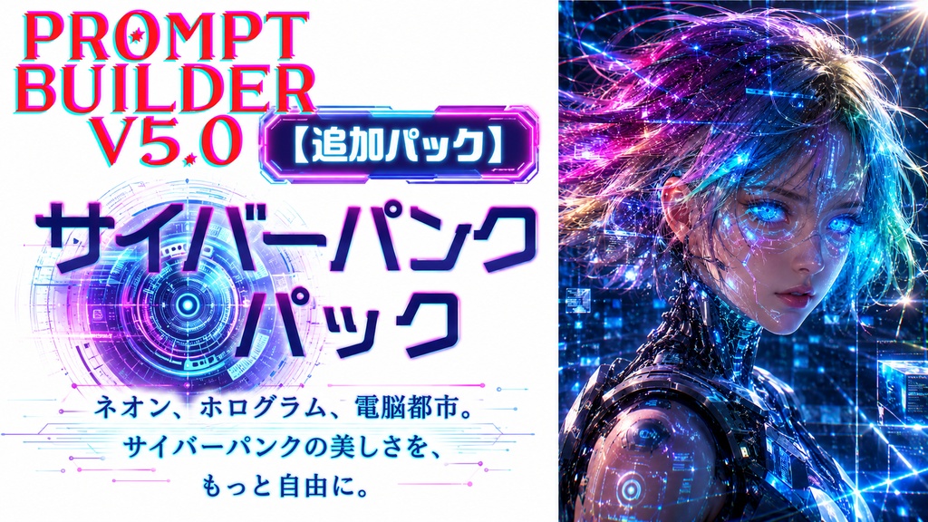 PromptBuilder v5.0 追加パック｜サイバーパンクパック
