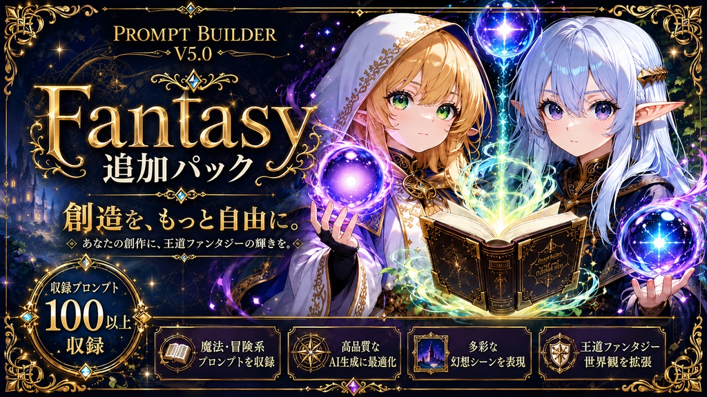 PromptBuilder v5.0 追加パック｜ファンタジーパック