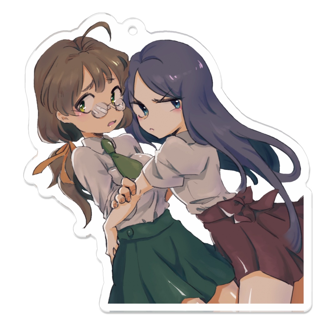 ちーちゃんと私 アクリルキーホルダー