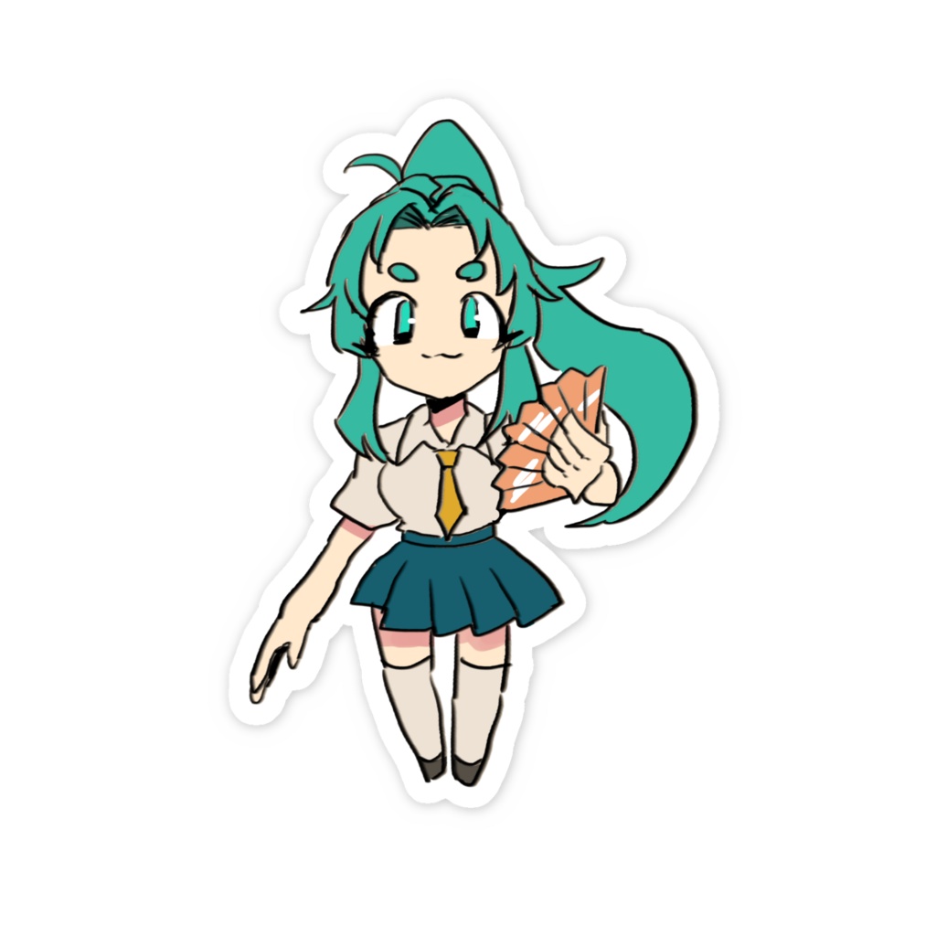 乙姫 スマホステッカー