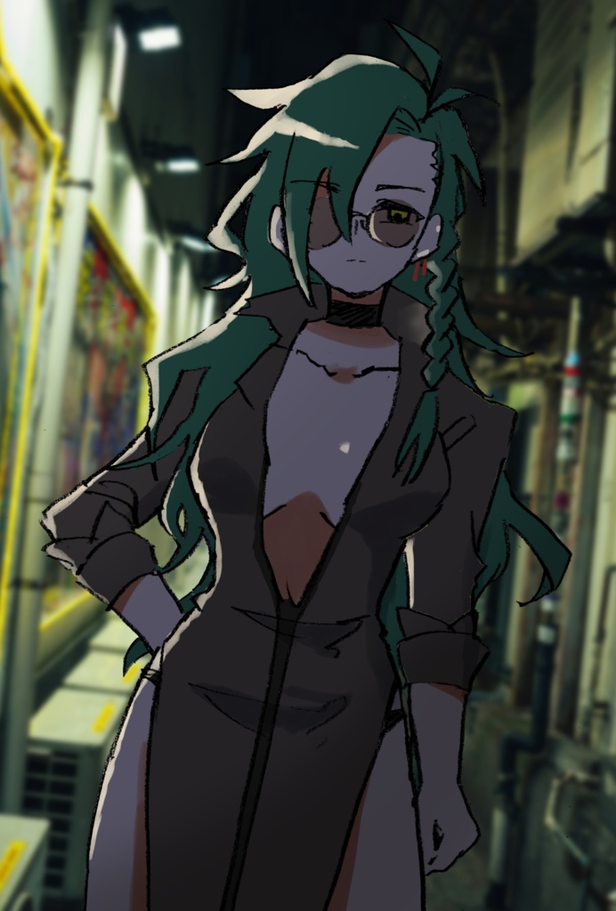 凄腕ヒットマンなお姉さんポストカードサイズ