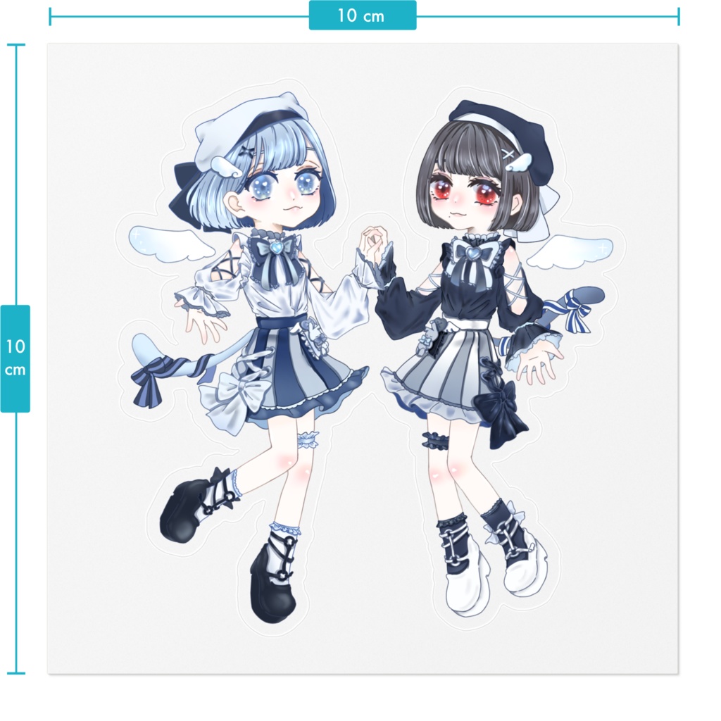 魔法少女☆プィキュア クリアステッカー 【ポレラがステッカーに閉じ込められちゃった…ってコト?!ver】