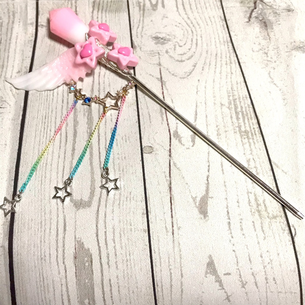 ドール用 魔法の杖 マジックワンド 軽量版 いちごみるくの杖