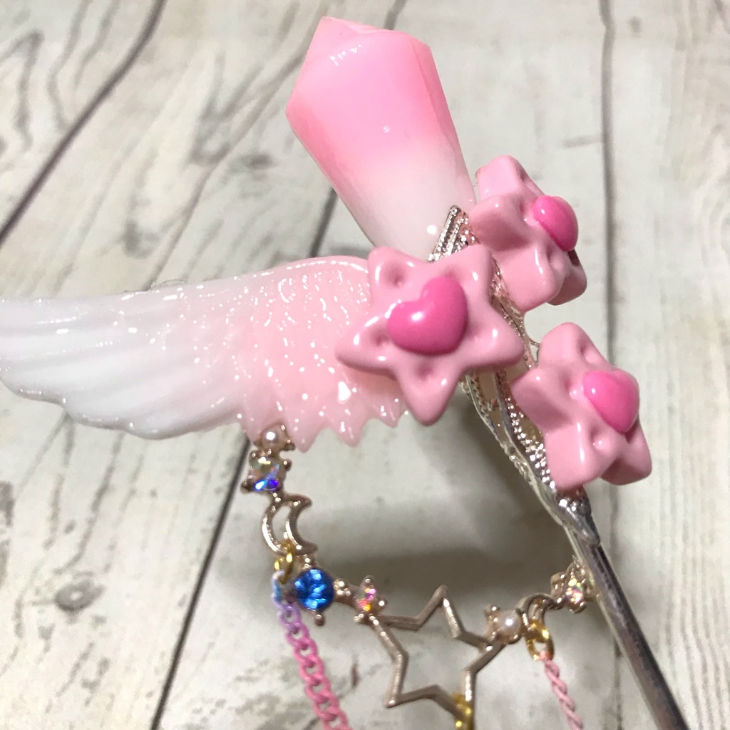 ドール用 魔法の杖 マジックワンド 軽量版 いちごみるくの杖