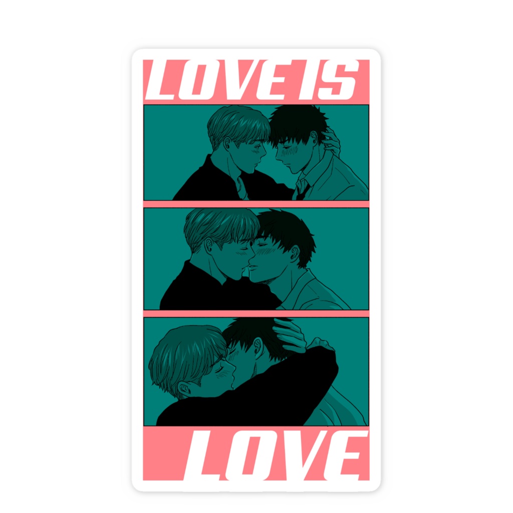 『ピュアリーマン』キステッカー (LOVE IS LOVE ver.)