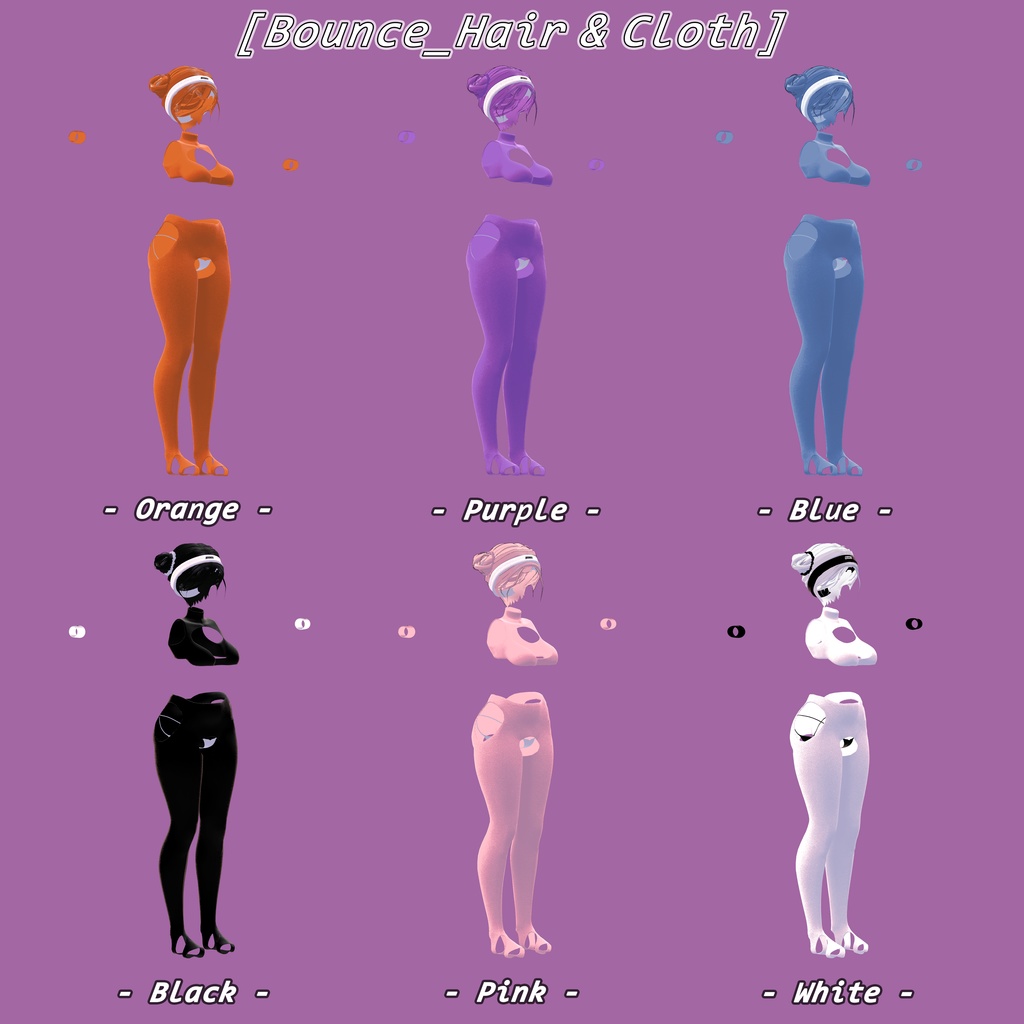 【VRC】Bounce Sets for Selestia, Kikyo, Grus 「セレスティア, 桔梗, Grus」