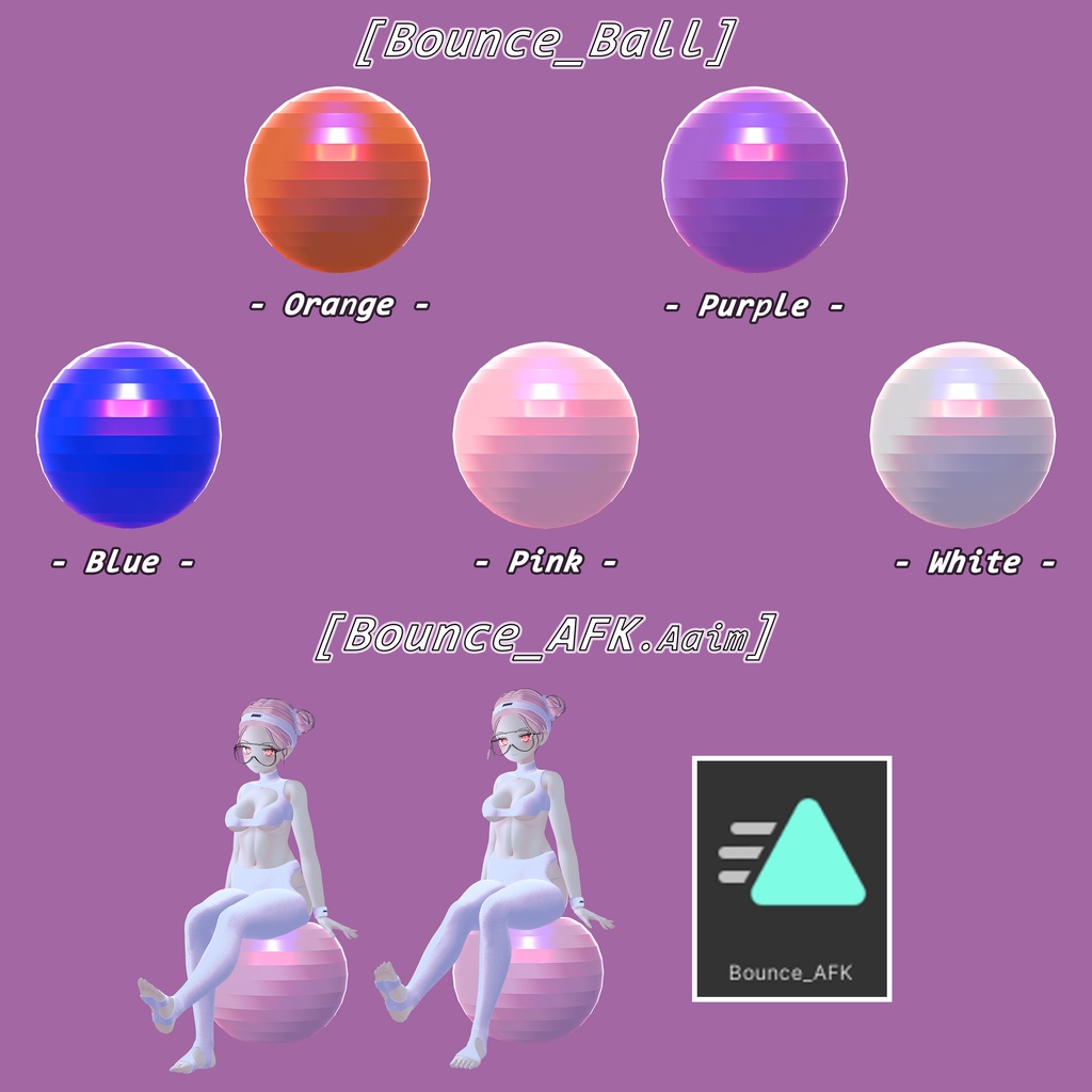 【VRC】Bounce Sets for Selestia, Kikyo, Grus 「セレスティア, 桔梗, Grus」