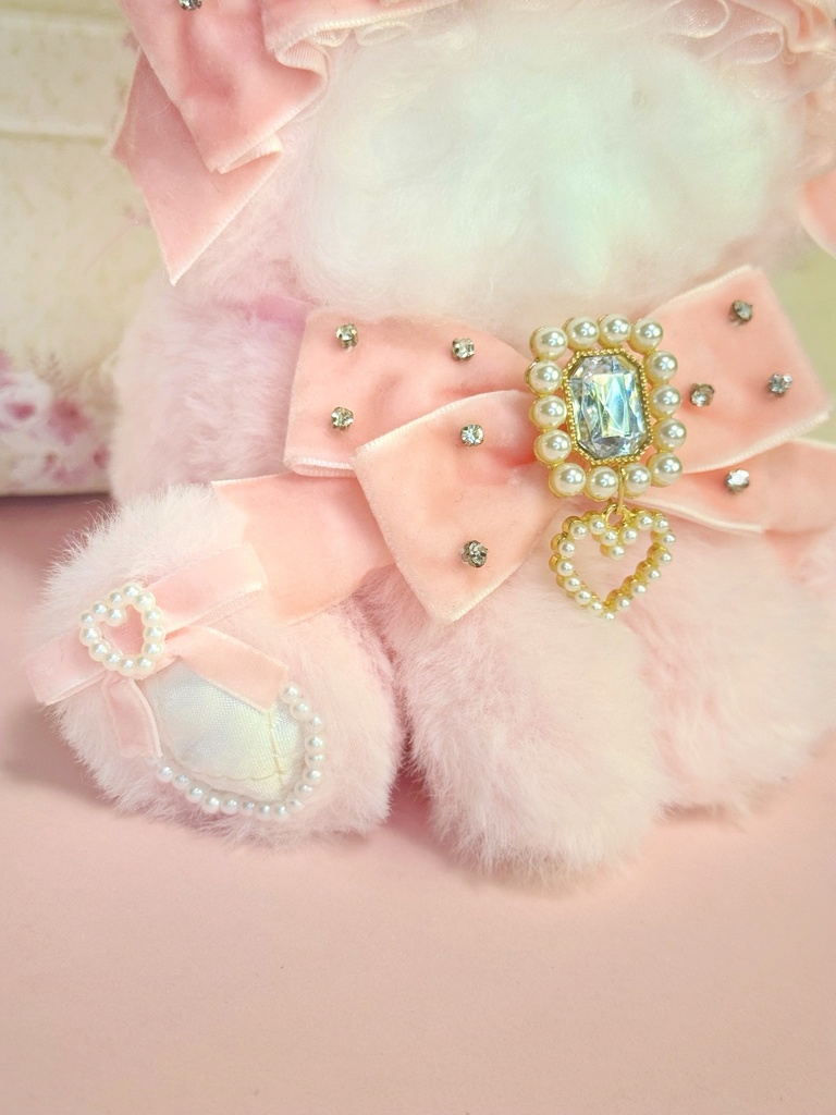 10cm~12cm用❤️おすわり着ぐるみ🧸 Ichigo Milk Bear🍓